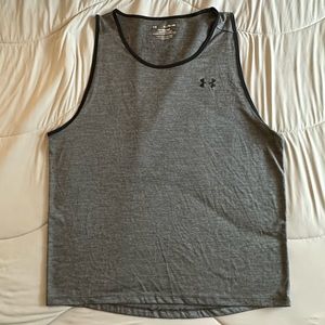 Under Armour Tech Tank Loose Gear Mens Heather Grey Size XL